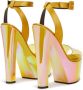 Giuseppe Zanotti iridescent platform sandals Yellow - Thumbnail 3