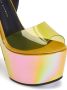 Giuseppe Zanotti iridescent platform sandals Yellow - Thumbnail 4