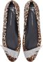 Giuseppe Zanotti Iveery leopard-print ballerina shoes Brown - Thumbnail 4
