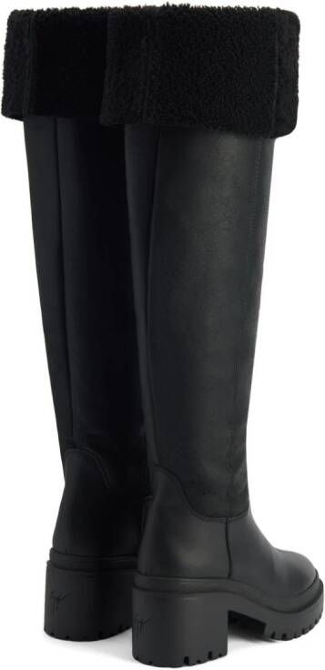 Giuseppe Zanotti Iwona 70mm leather boots Black