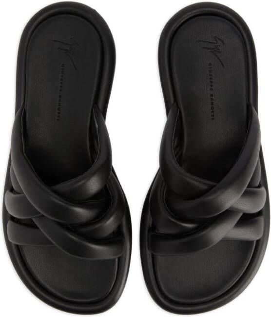 Giuseppe Zanotti Jacobseen leather sandals Black