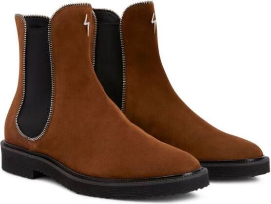 Giuseppe Zanotti Jaky suede Chelsea boots Brown