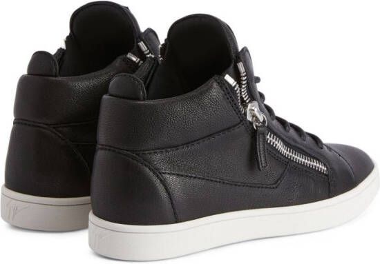 Giuseppe Zanotti Jamie high-top leather sneakers Black