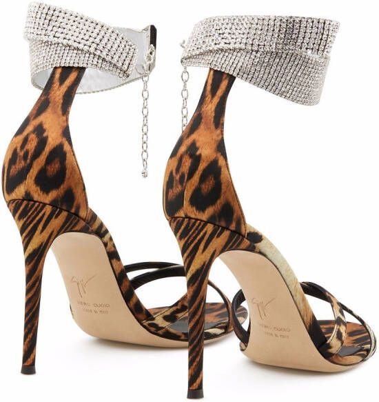 Giuseppe Zanotti Janell leopard-print sandals Brown