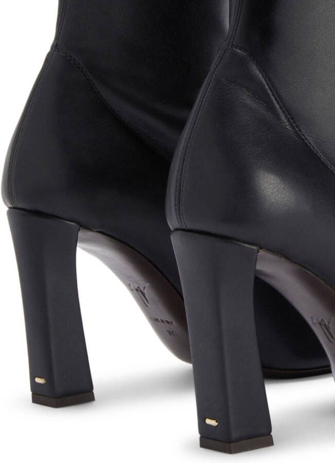 Giuseppe Zanotti Janiee slip-on leather ankle boots Black