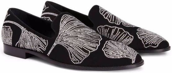 Giuseppe Zanotti Jareth crystal-embellished loafers Black