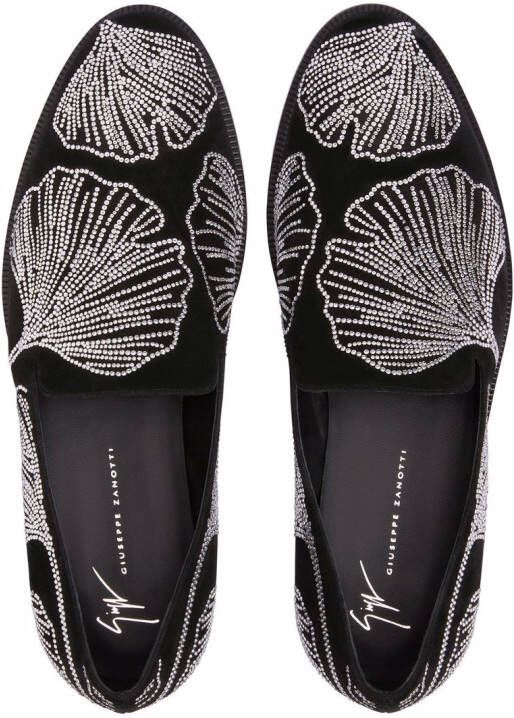 Giuseppe Zanotti Jareth crystal-embellished loafers Black