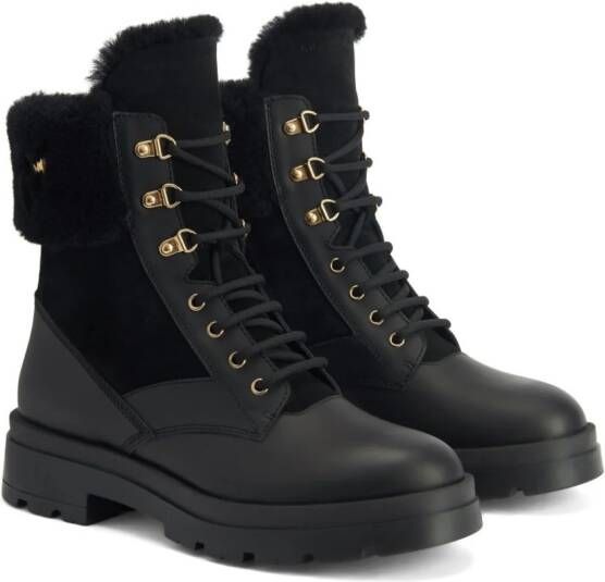 Giuseppe Zanotti Jaure leather boots Black