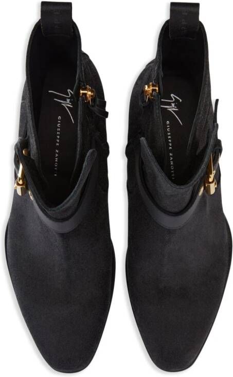 Giuseppe Zanotti Jhonny leather ankle boots Black