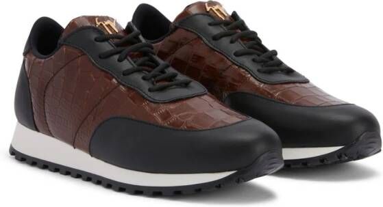 Giuseppe Zanotti Jimi leather low-top sneakers Brown