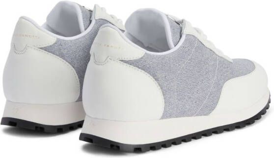 Giuseppe Zanotti Jimi Running denim-effect sneakers White