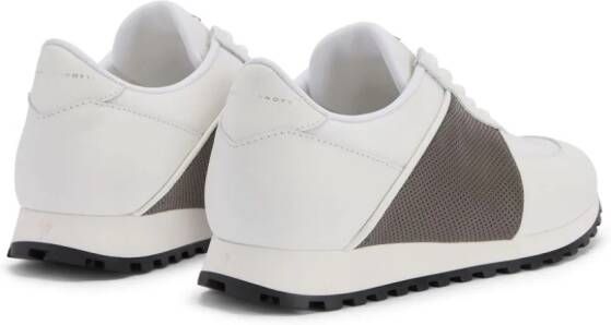 Giuseppe Zanotti Jimi Running panelled leather sneakers White