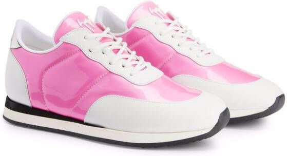 Giuseppe Zanotti Jimi two-tone sneakers Pink