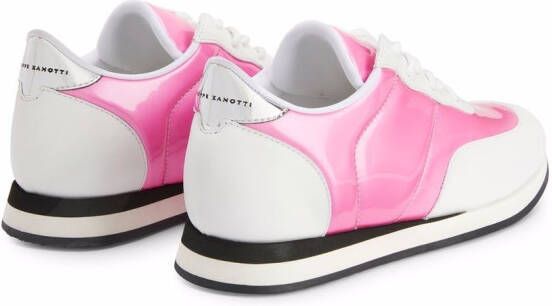 Giuseppe Zanotti Jimi two-tone sneakers Pink