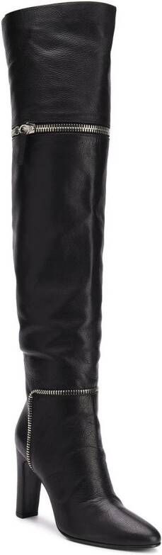 Giuseppe Zanotti Joana 90mm leather boots Black