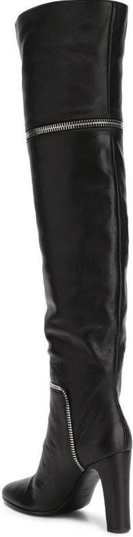 Giuseppe Zanotti Joana 90mm leather boots Black