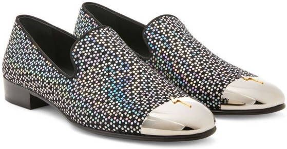 Giuseppe Zanotti Joaquin polka-dot loafers Black
