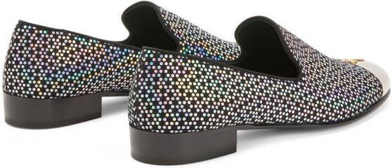 Giuseppe Zanotti Joaquin polka-dot loafers Black