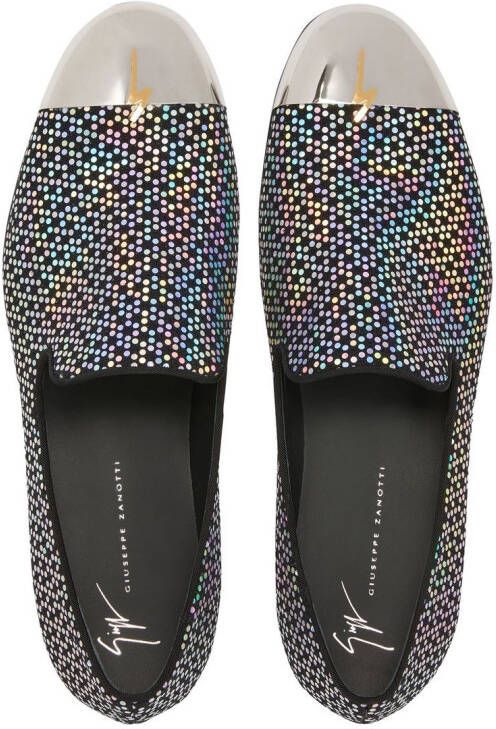 Giuseppe Zanotti Joaquin polka-dot loafers Black