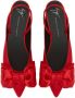 Giuseppe Zanotti Johanna bow-detail satin sandals Red - Thumbnail 4
