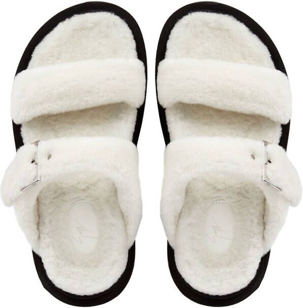 Giuseppe Zanotti Jolanda Winter open-toe sandals White