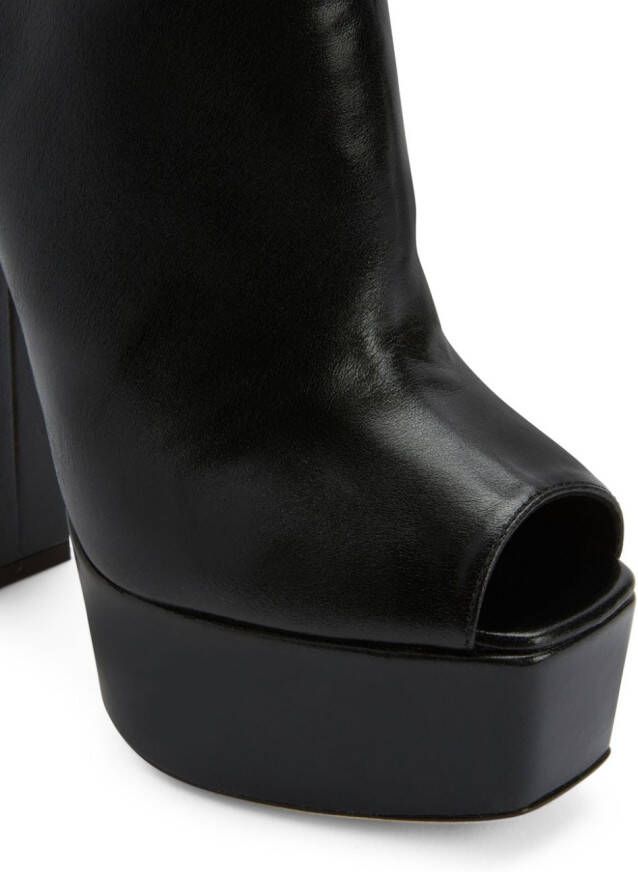 Giuseppe Zanotti Judith 120mm peep-toe boots Black