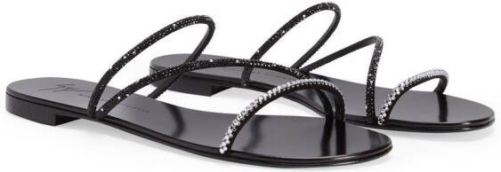 Giuseppe Zanotti Julianne crystal-embellished sandals Black