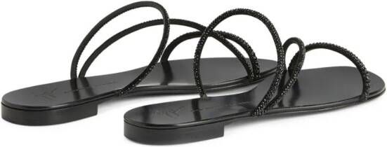 Giuseppe Zanotti Julianne flat sandals Black
