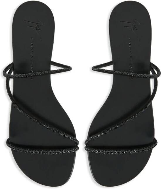 Giuseppe Zanotti Julianne flat sandals Black