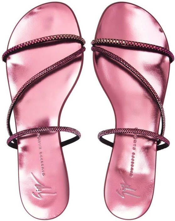 Giuseppe Zanotti Julianne flat sandals Pink