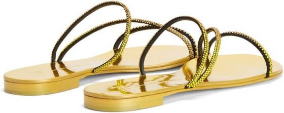 Giuseppe Zanotti Julianne slip-on sandals Yellow