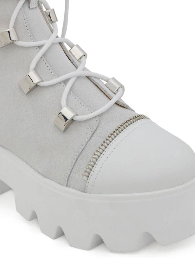 Giuseppe Zanotti Juliett lace-up boots White