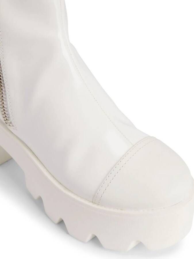 Giuseppe Zanotti Juliett leather boots White