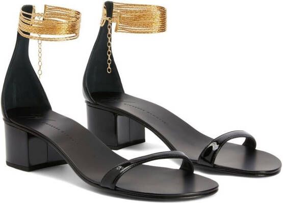 Giuseppe Zanotti Kay leather sandals Black