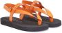 Giuseppe Zanotti Khais logo-embossed leather sandals Orange - Thumbnail 2