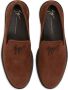 Giuseppe Zanotti Klaus logo-plaque suede loafers Brown - Thumbnail 4