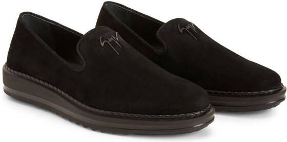 Giuseppe Zanotti Klaus suede loafers Black