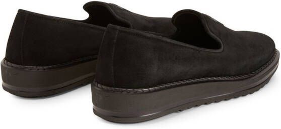 Giuseppe Zanotti Klaus suede loafers Black