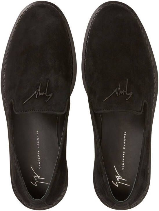 Giuseppe Zanotti Klaus suede loafers Black