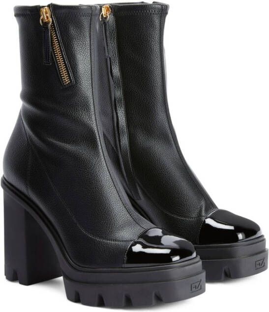 Giuseppe Zanotti Kokebi bock heel boots Black