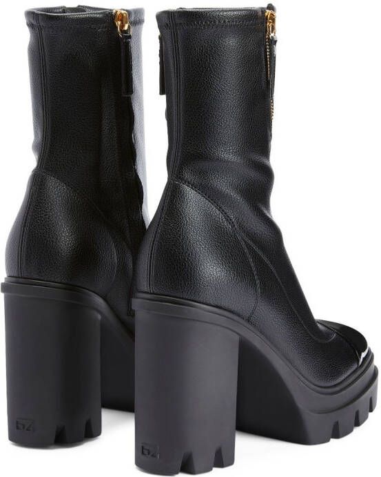 Giuseppe Zanotti Kokebi bock heel boots Black