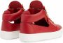 Giuseppe Zanotti Kriss cut-out high top sneakers Red - Thumbnail 3