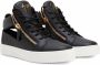 Giuseppe Zanotti Kriss cut-out leather sneakers Black - Thumbnail 2