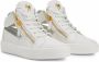 Giuseppe Zanotti Kriss cut-out leather sneakers White - Thumbnail 2