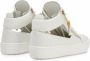 Giuseppe Zanotti Kriss cut-out leather sneakers White - Thumbnail 3