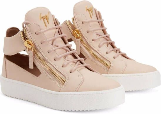 Giuseppe Zanotti Kriss cut-out low-top sneakers Pink