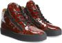 Giuseppe Zanotti Kriss geometric-pattern glazed sneakers Red - Thumbnail 2
