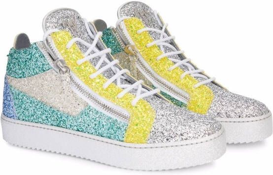 Giuseppe Zanotti Kriss glitter high-top sneakers Multicolour