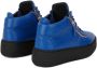 Giuseppe Zanotti Kriss grained leather trainers Blue - Thumbnail 3