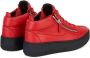 Giuseppe Zanotti Kriss grained leather sneakers Red - Thumbnail 3
